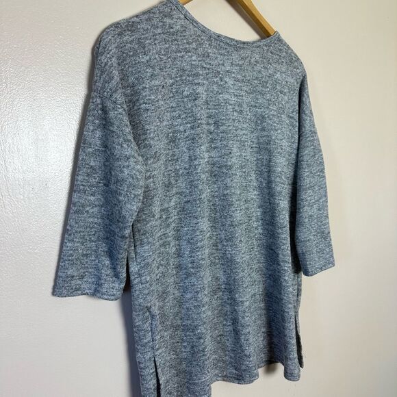 CLEARANCE! Gray Boutique Crewneck Full Length Sweater Size S NWT - Picture 4 of 5